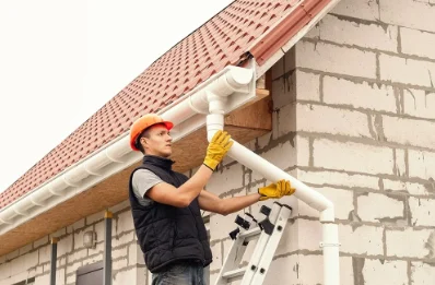 Pose et remplacement de gouttières à Rotalier